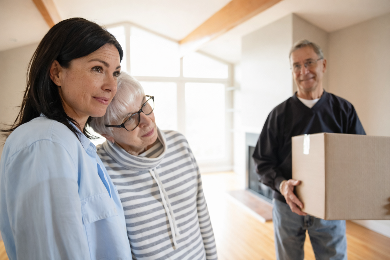 Parents come to live